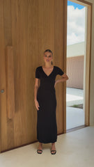 Rahni Midi Dress - Black