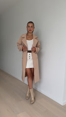 Blanca Trench Coat - Camel