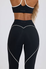 Soft Active Mid-Rise Leggings in Black