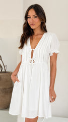 Addy Mini Dress - White
