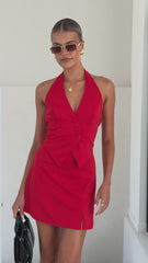 Thea Mini Skirt - Red