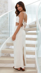Sidney Top and Skirt Set - Beige