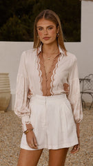 Dakota Long Sleeve Blouse - Siena