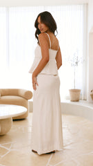 Nila Maxi Skirt - Oat