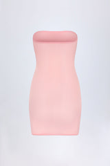 Intimates-Soft Mesh Mini Slip Dress in Pink
