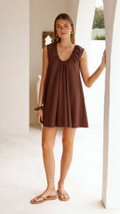 Vanessa Mini Dress - Chocolate