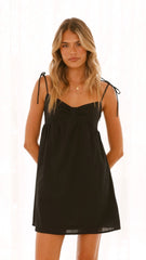 Uzi Mini Dress - Black