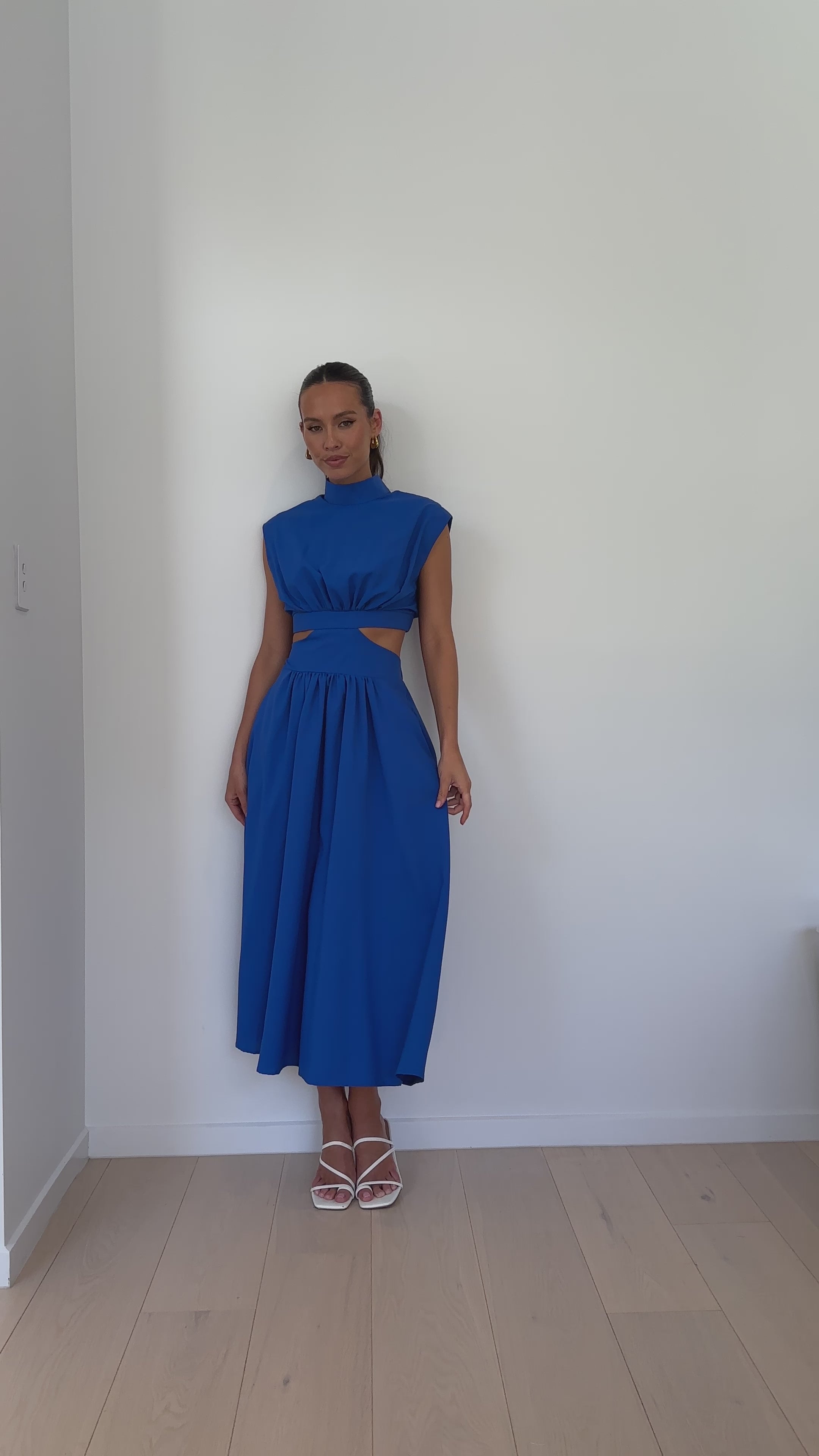 Maddison Midi Dress - Blue