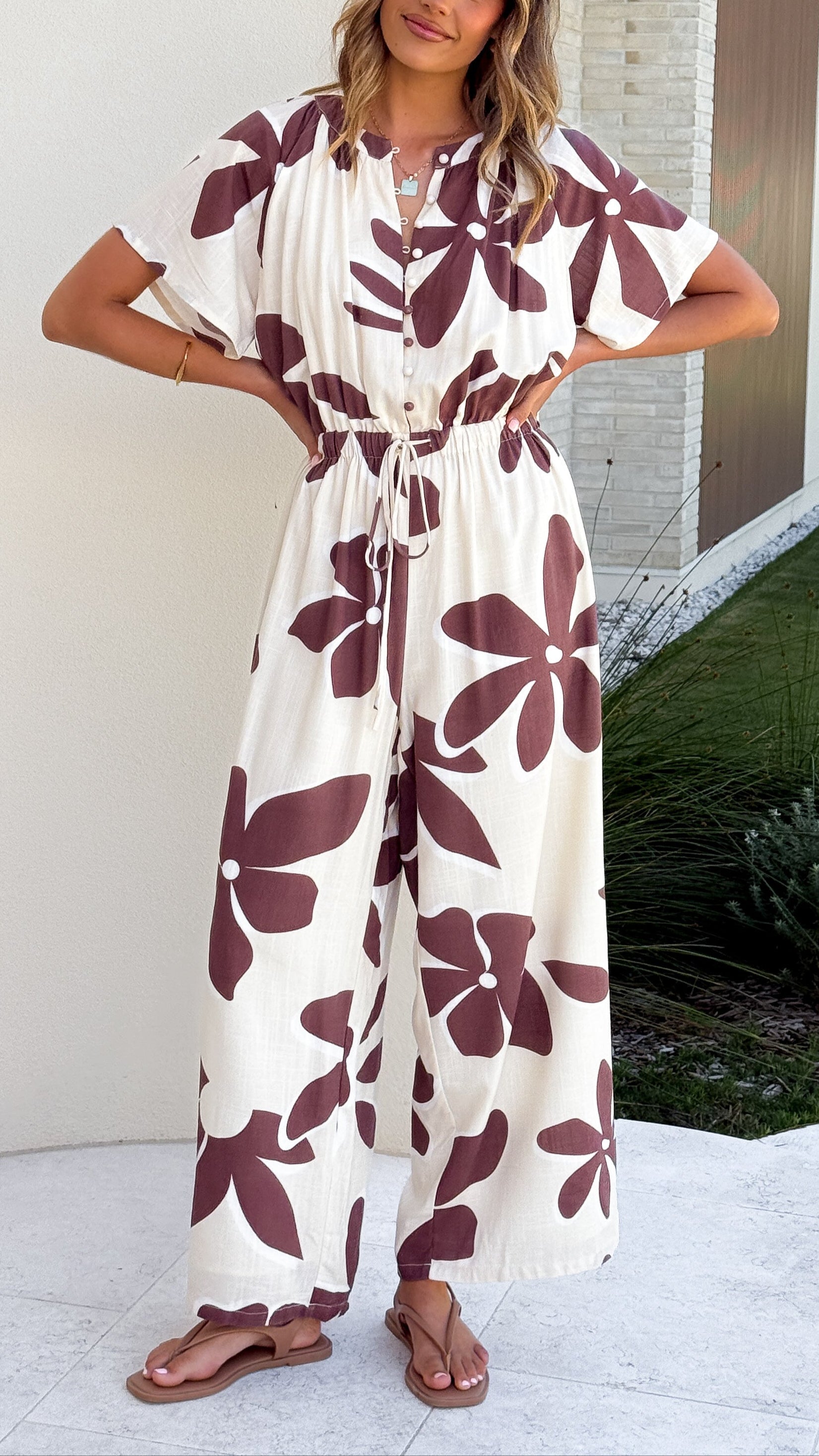 Santorini Jumpsuit - Belle Femme