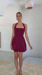 Mady Mini Dress - Wine