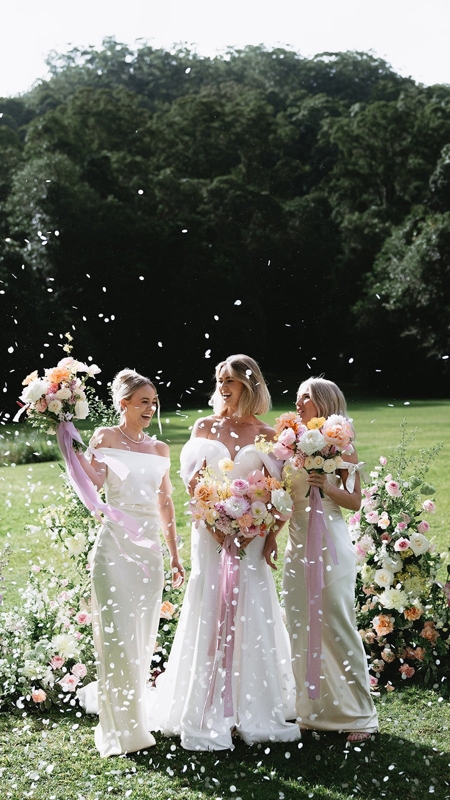 Biodegradable Confetti Cannon – Pink & White Hearts
