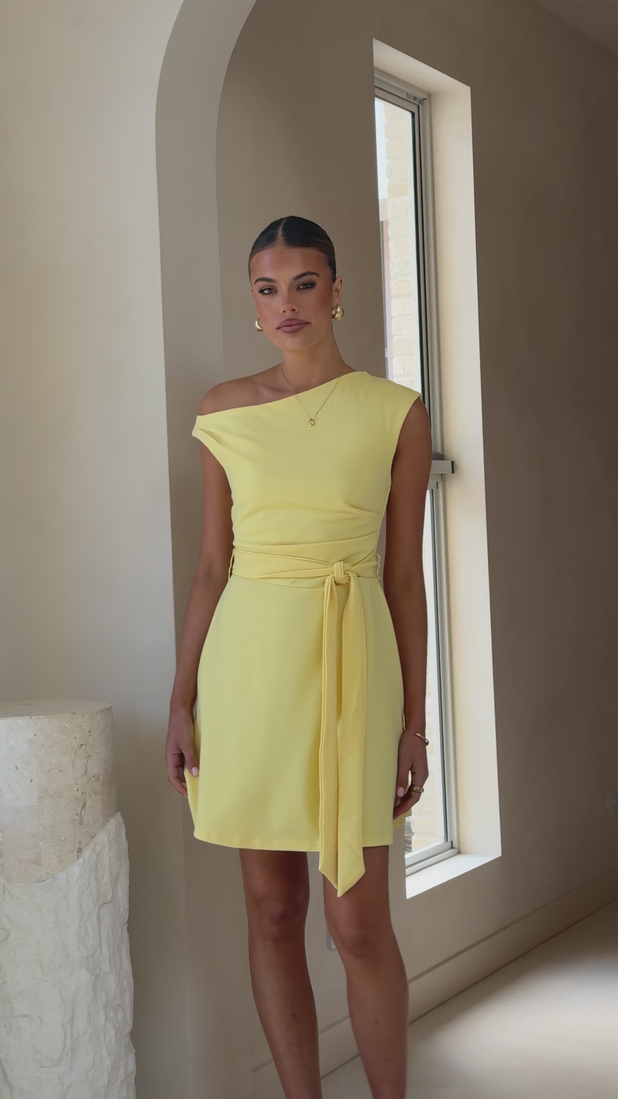 Gem Mini Dress - Yellow