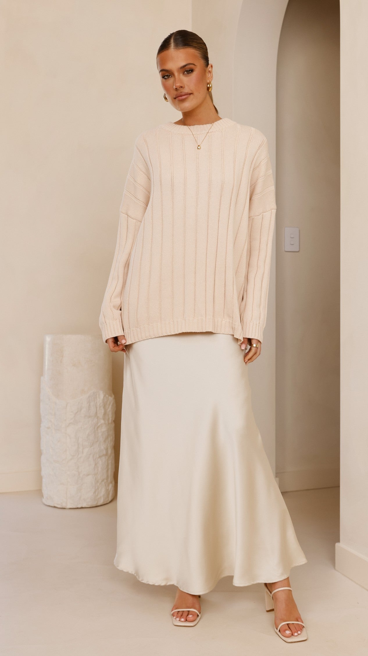 Naiva Oversized Knit - Cream