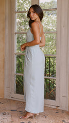 Charlotte Draped Maxi Dress - Sage