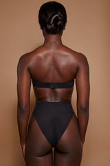 Intimates-Soft Mesh Strapless Bra in Black