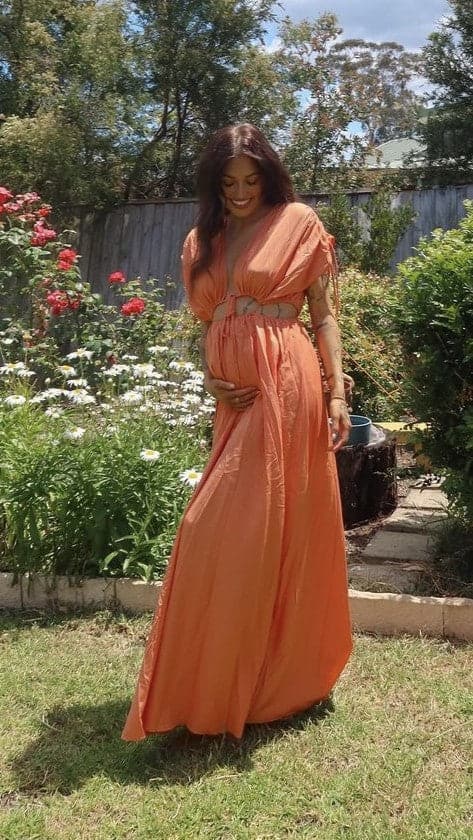 Marilyn Maxi Dress - Tangerine
