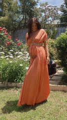 Marilyn Maxi Dress - Tangerine