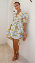 Abel Mini Dress - Blue