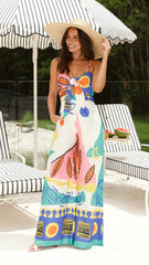 Teresa Jumpsuit - Blue/Pink