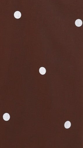 Nasira One Shoulder Maxi Dress - Chocolate / White Polka Dot