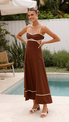 Nereda Maxi Dress - Chocolate