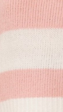 Dante Knitted Sweater - White / Pink Stripe