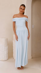 Manalla Maxi Dress - Sky Blue