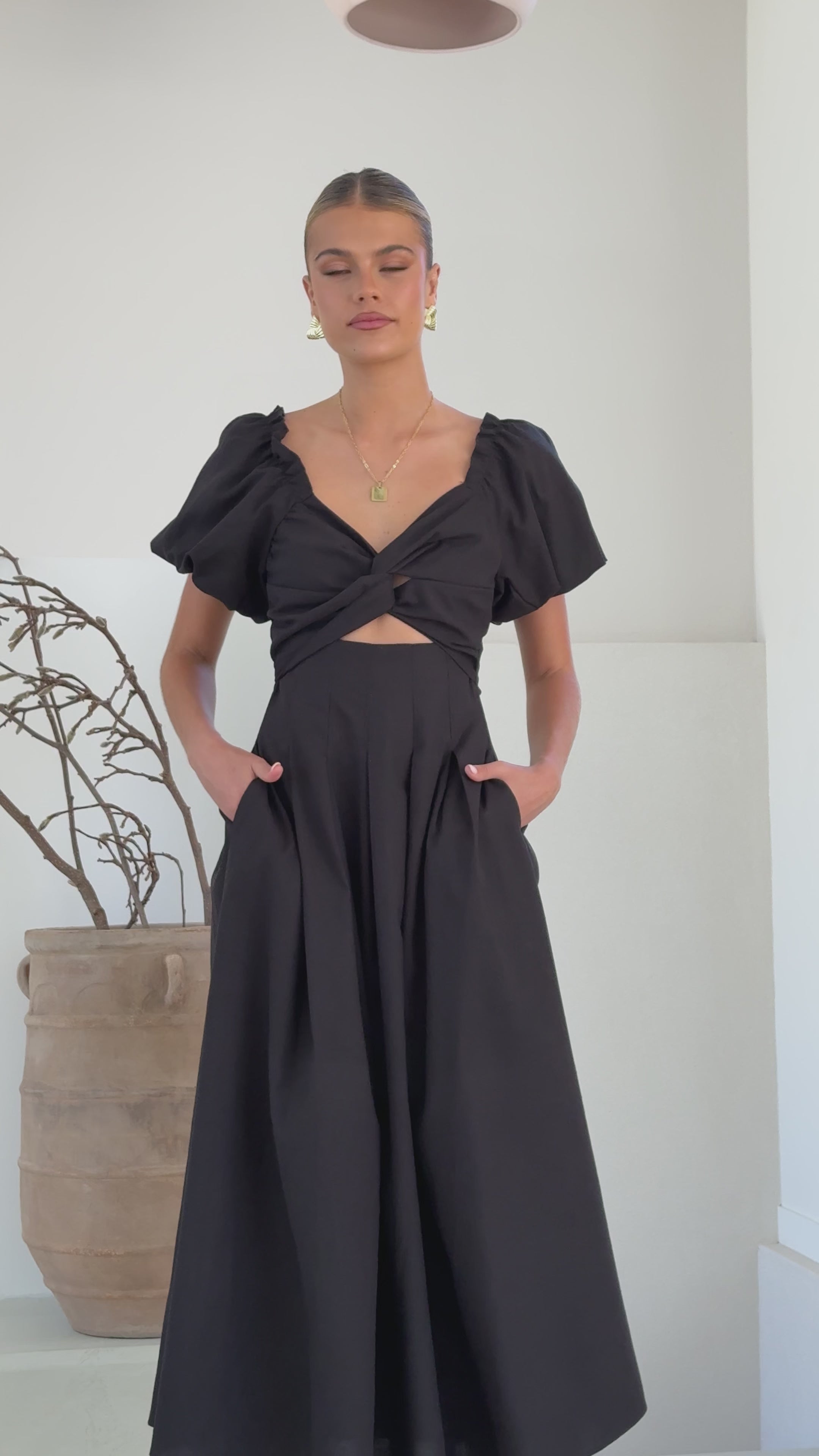 Christina Maxi Dress - Black