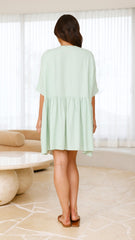 Leah Mini Dress - Sage