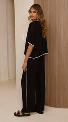 Hartley Pants - Black / White