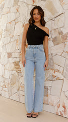 Jaegar Off Shoulder Bodysuit - Black