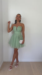 Mylee Mini Dress - Sage