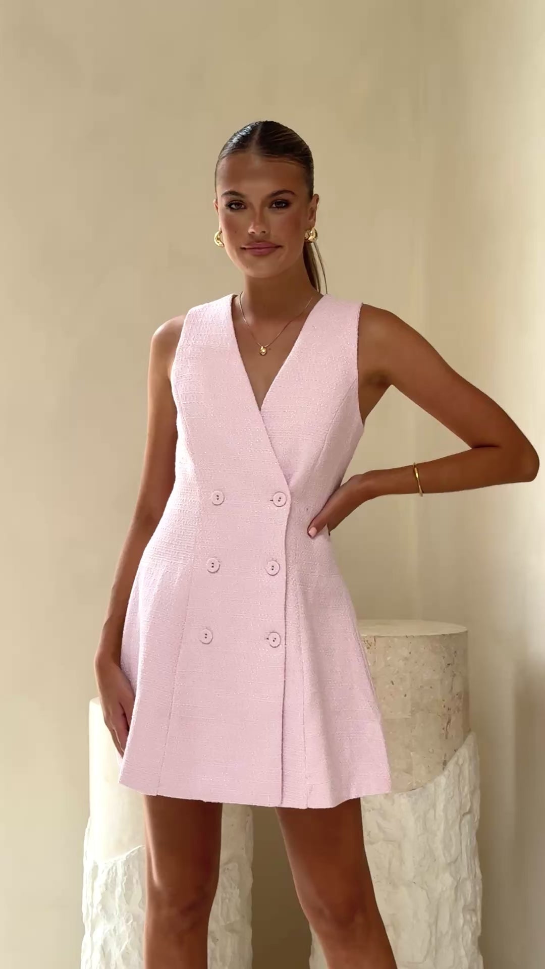 Becki Mini Dress - Pink