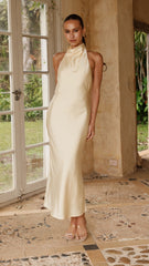 Rina Midi Dress - Yellow