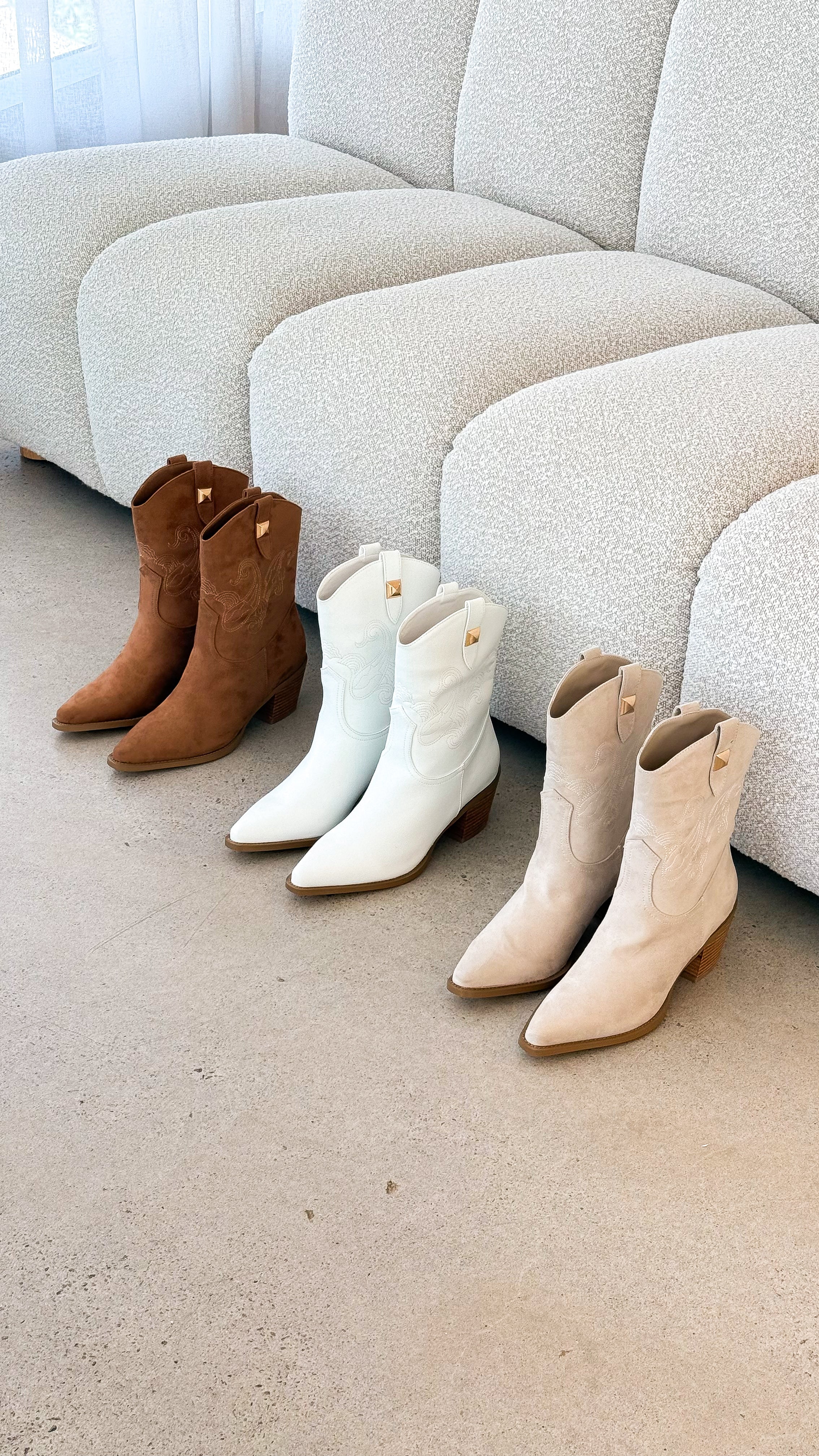 Darla Boot - Dark Tan Suede