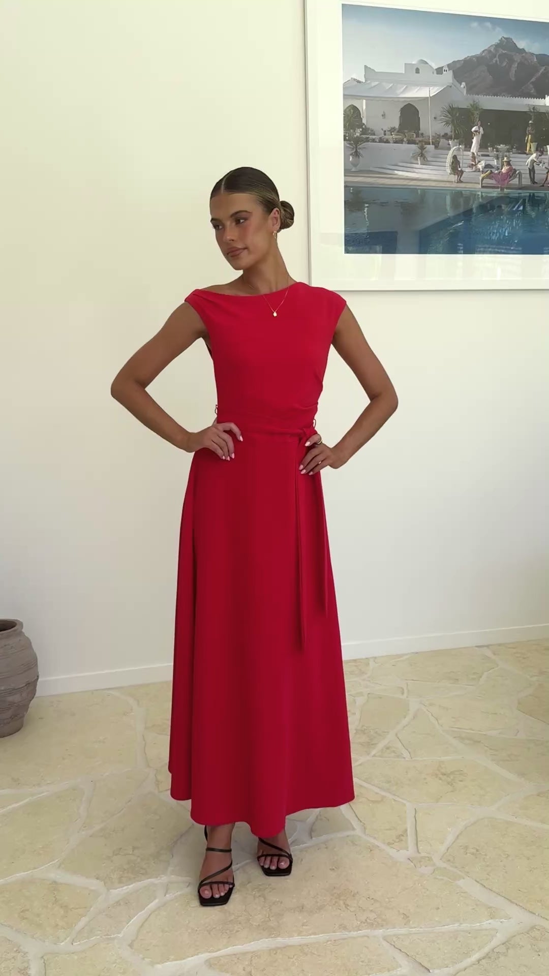 Gemma Maxi Dress - Red