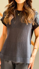 Marleigh Knit Top - Black
