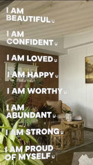 I Am Strong - Affirmation Mirror Sticker
