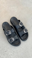 Sol Sana San Jose Footbed - Black / Silver
