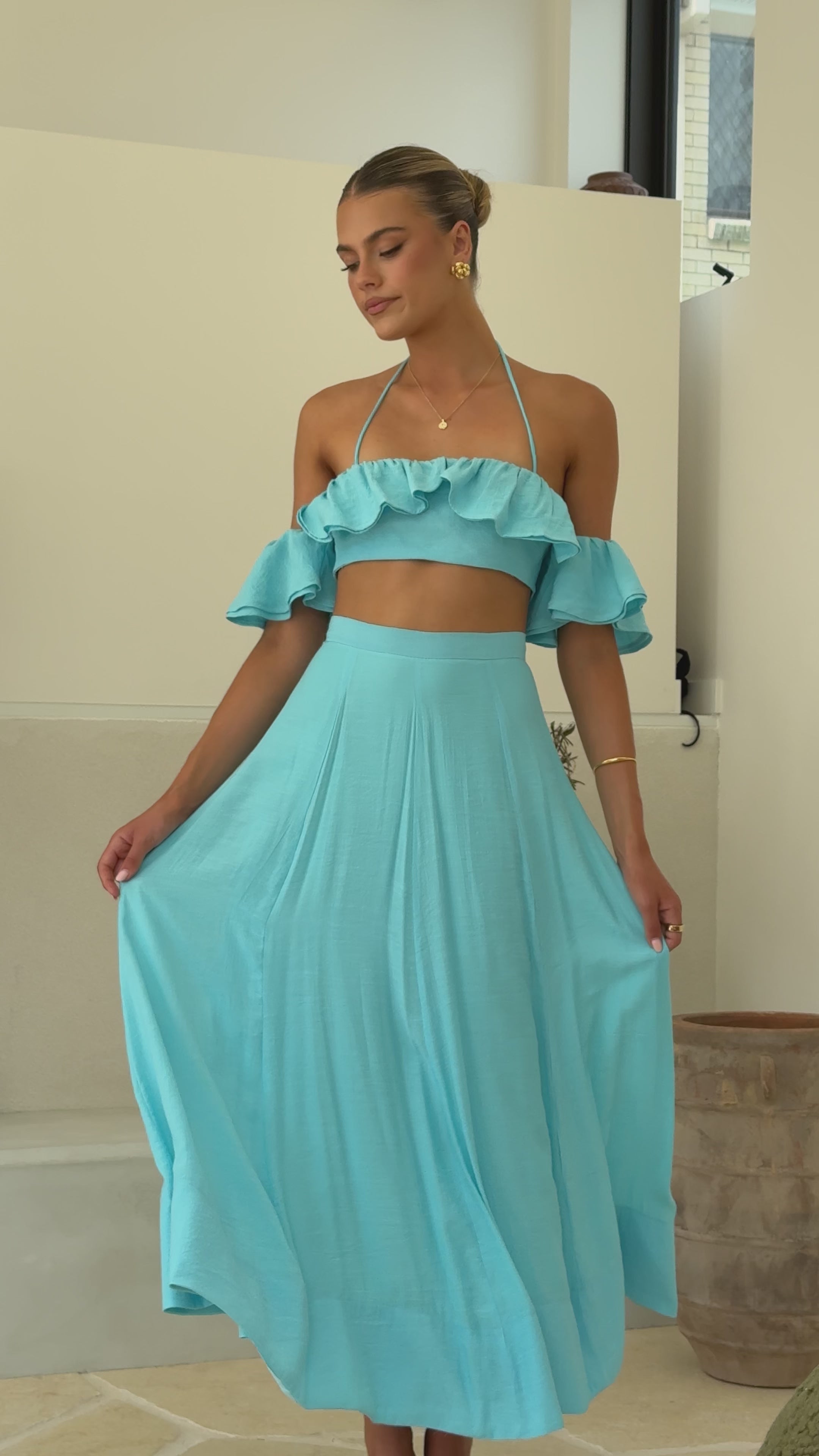Trista Top - Blue
