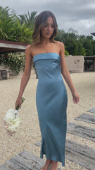 Gisele Maxi Dress - Steel Blue