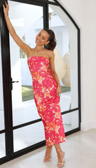 Miya Maxi Dress - Pink/Red Floral