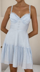 Beatrix Mini Dress - Blue
