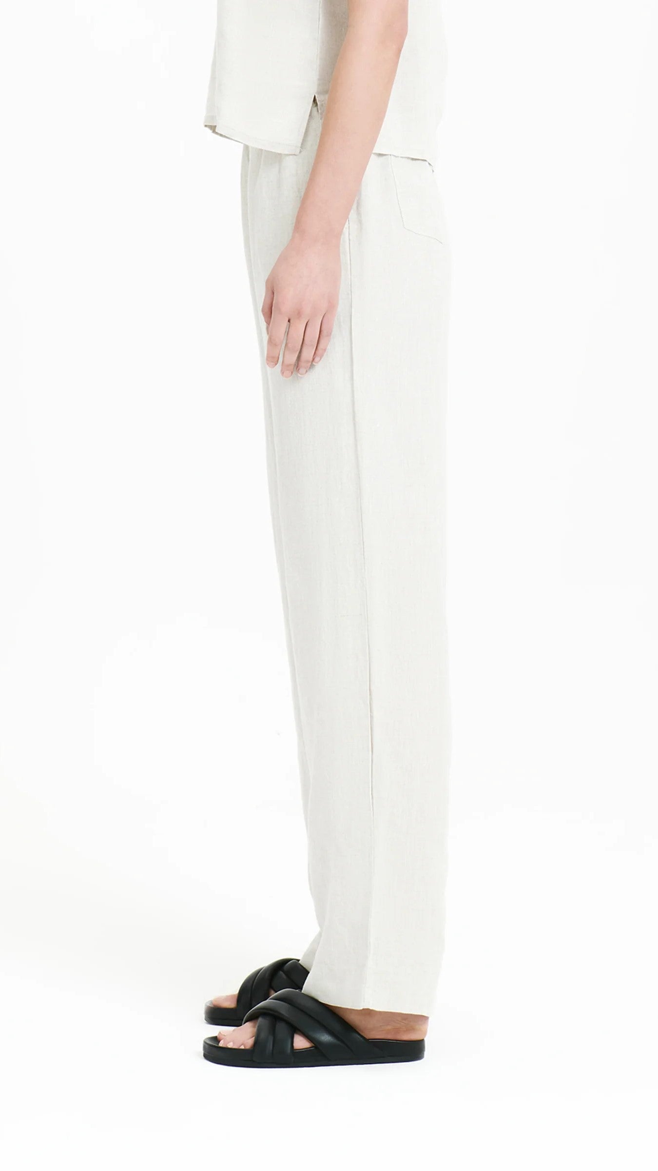 Linen Lounge Pant - Natural