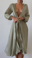 Starry Nights Dress - Rust
