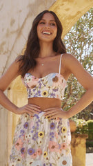 Naja Crop Top - Multi Floral