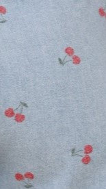 Aria Shorts - Light Denim Cherry