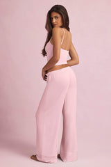 Ivelle-Modal Mid-Rise Pyjama Trousers in Baby Pink