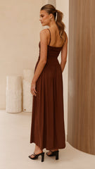 Libertine Maxi Dress - Chocolate