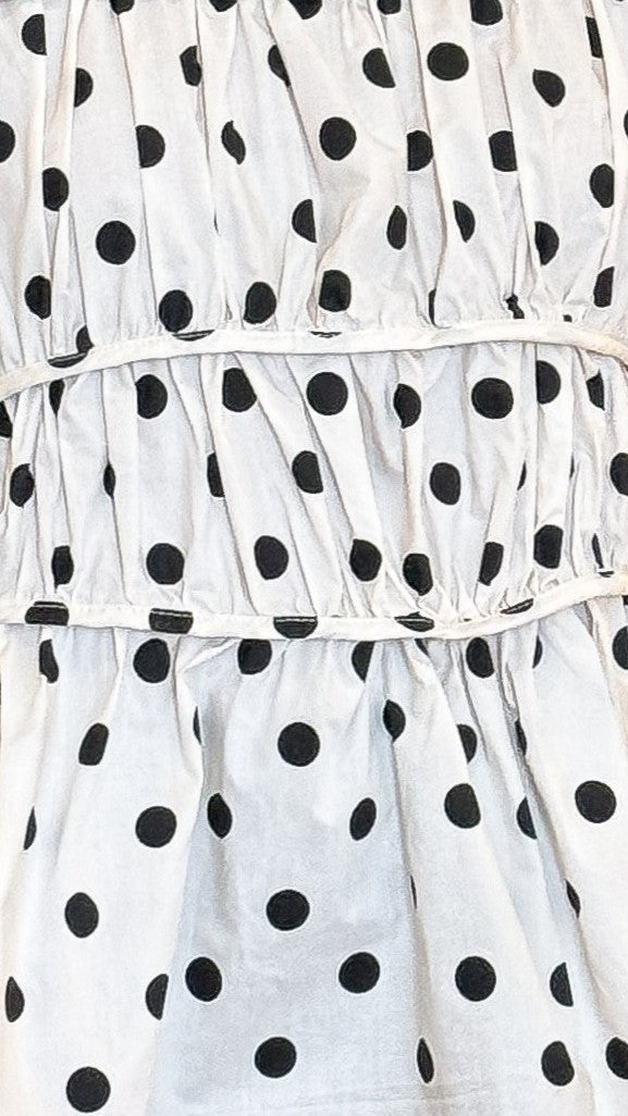 Harmonia Top - Cream/Black Polka Dot